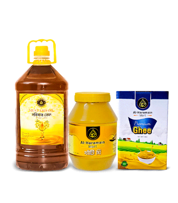 Ghee-wiht-oil-combo-full Monthly Family Pack (Mini) → 2 লিটার তেল + হাফ কেজি ঘি